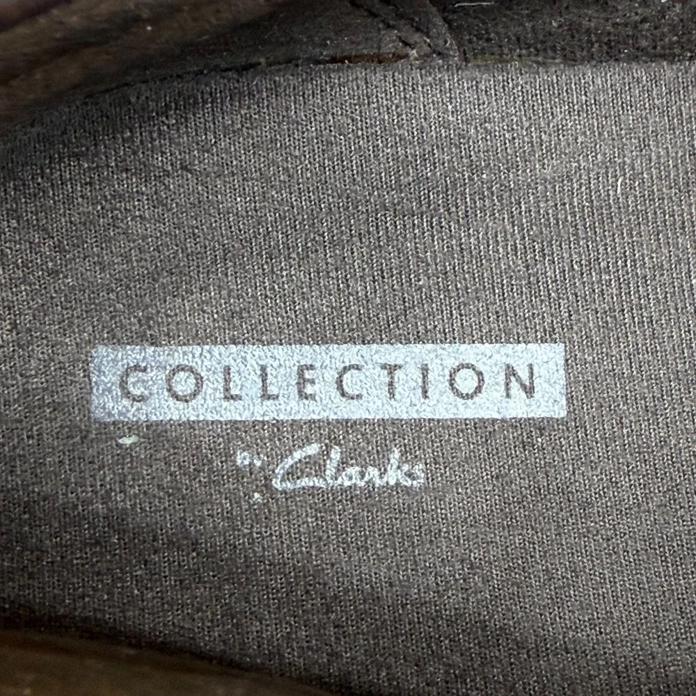 Clarks Collection Wallabees‎ Chukka Boots Womens 7.5 M Brown Leather Square Toe